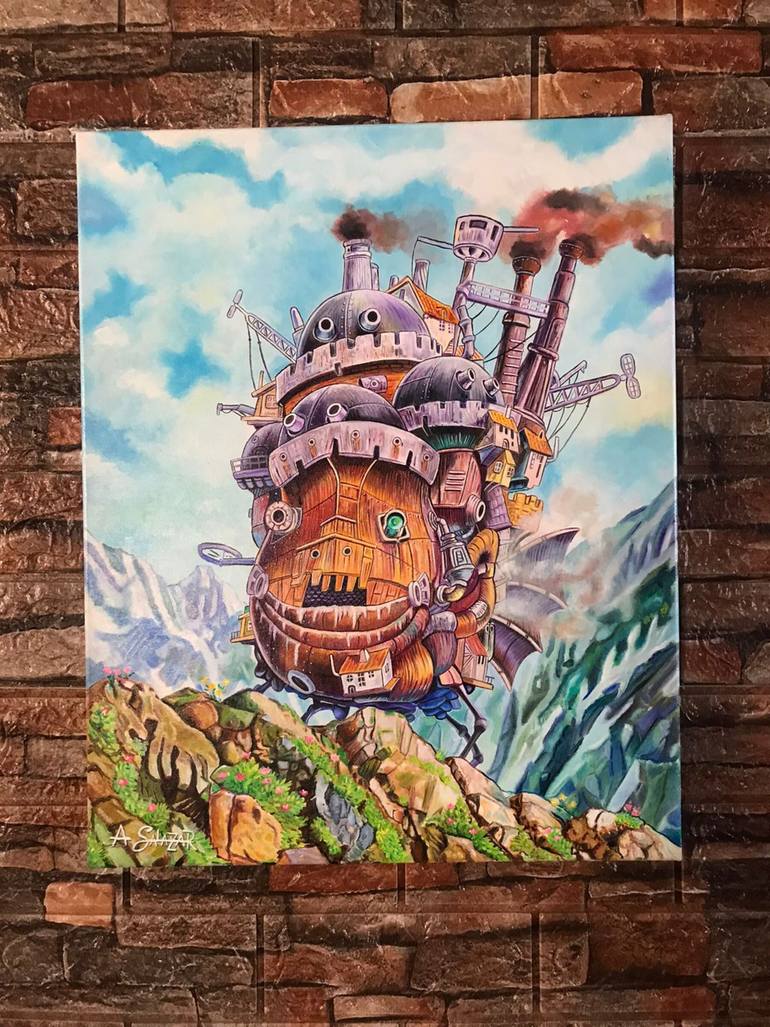 Original Realism Cinema Painting by Juan Hernández