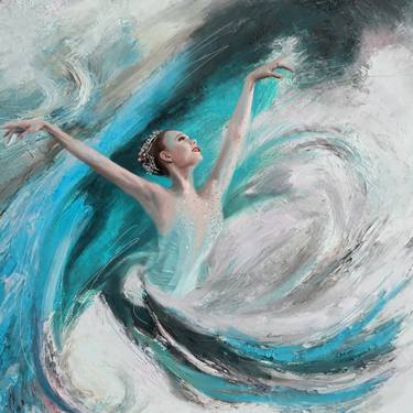 Original Abstract Expressionism Performing Arts Paintings by Mawra Tahreem
