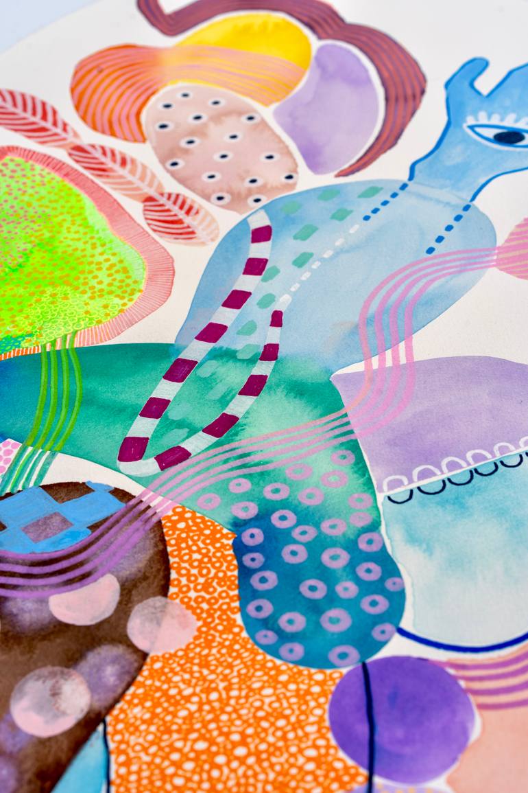 Original Symbolism Abstract Painting by Stephanie Sevilla