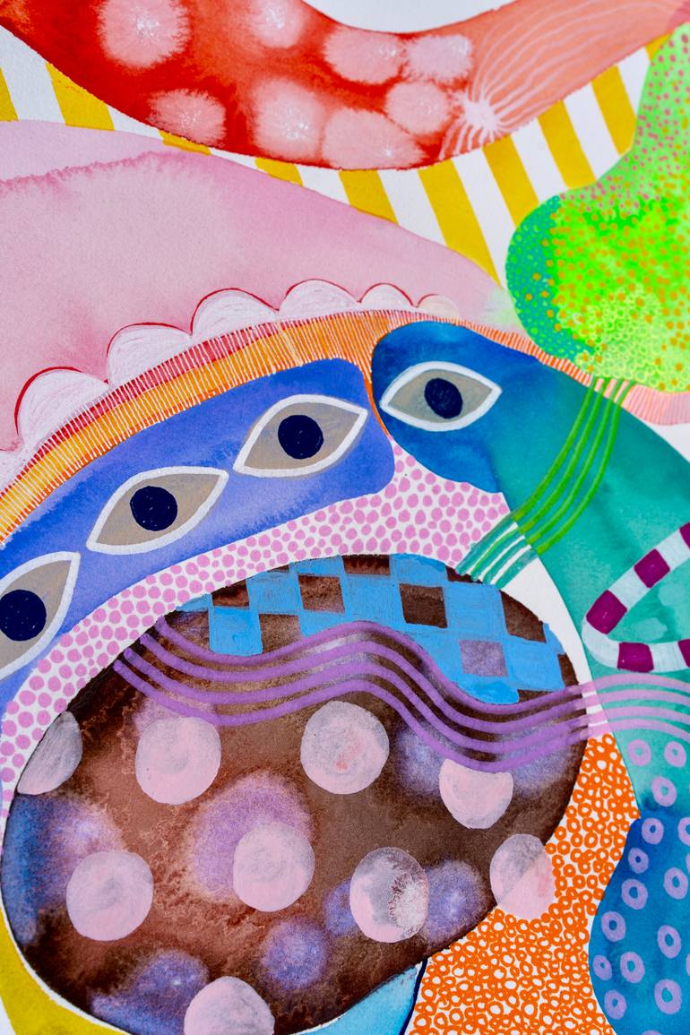 Original Symbolism Abstract Painting by Stephanie Sevilla
