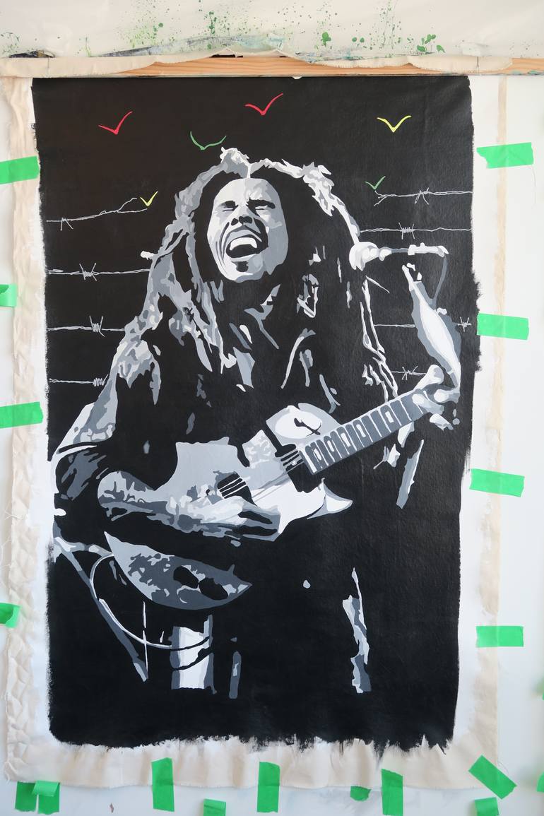 Original Portraiture Music Painting by Kiumars Parish