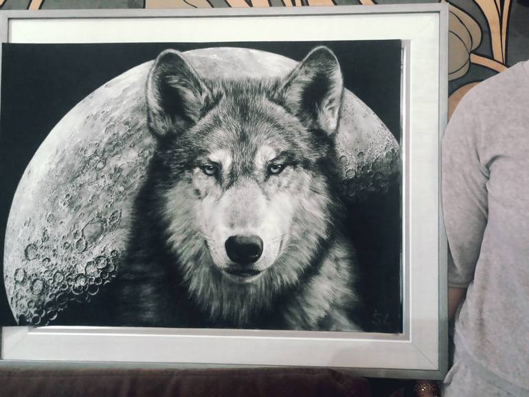 Original Photorealism Animal Drawing by Vladimir Sumarokov