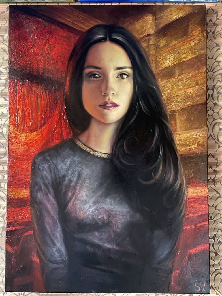 Original Figurative Women Painting by Vladimir Sumarokov