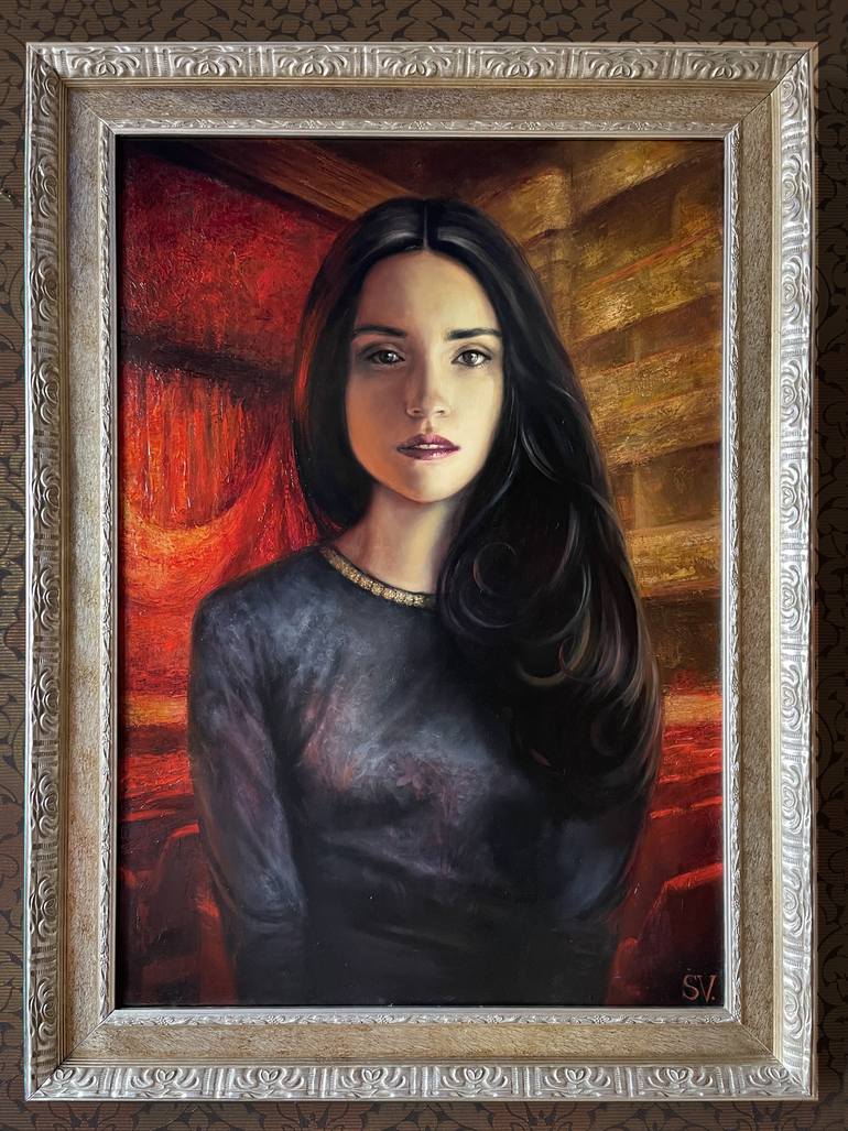Original Figurative Women Painting by Vladimir Sumarokov