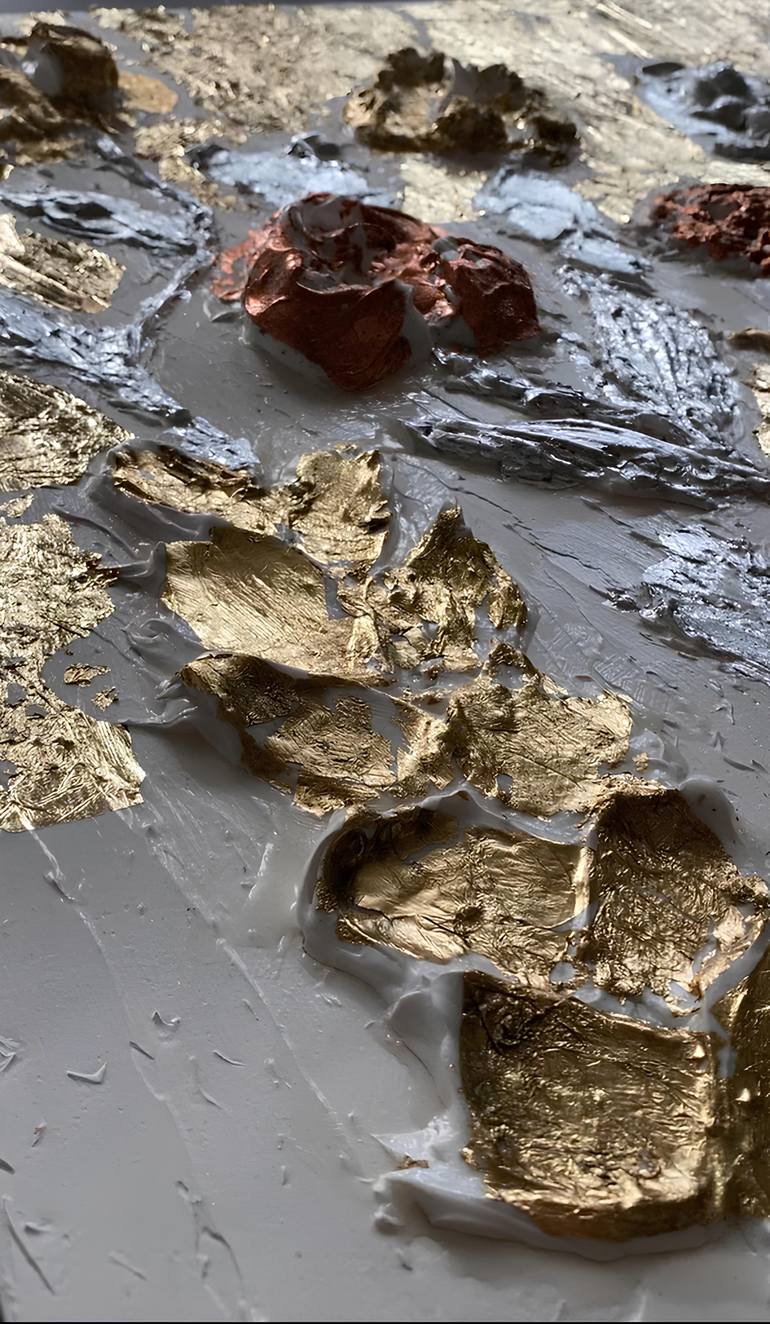 Original Abstract Floral Painting by Top Tati Top