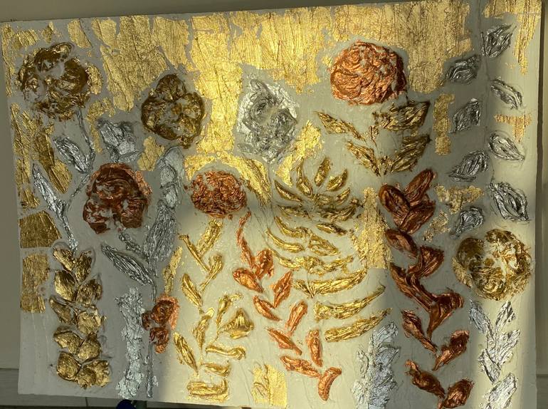 Original Abstract Floral Painting by Top Tati Top