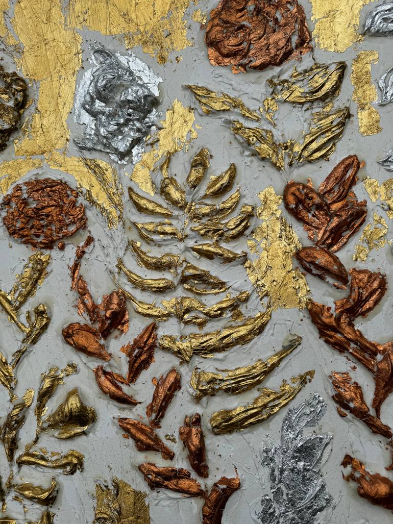 Original Abstract Floral Painting by Top Tati Top