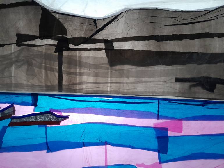 Original Abstract Nature Collage by Robert Roelink