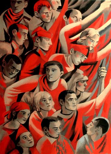 Print of Cubism Political Paintings by Juliusz Lewandowski