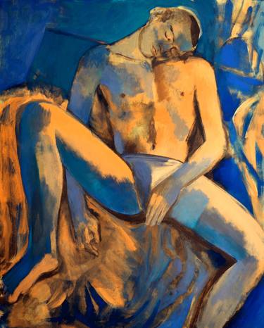 Print of Cubism Nude Paintings by Juliusz Lewandowski
