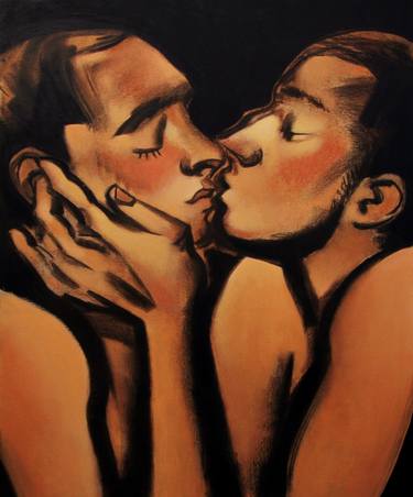 Print of Expressionism Erotic Paintings by Juliusz Lewandowski