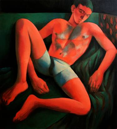 Print of Expressionism Nude Paintings by Juliusz Lewandowski