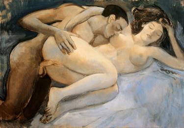 Print of Erotic Paintings by Juliusz Lewandowski