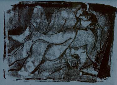 Print of Expressionism Erotic Printmaking by Juliusz Lewandowski