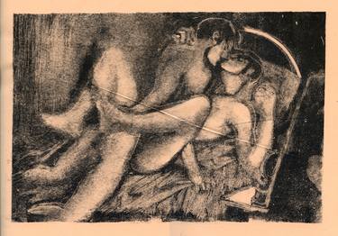 Print of Expressionism Erotic Printmaking by Juliusz Lewandowski