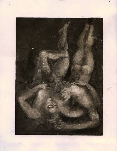 Print of Expressionism Erotic Printmaking by Juliusz Lewandowski