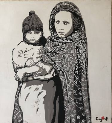 Print of People Paintings by Gagosh Street Artist