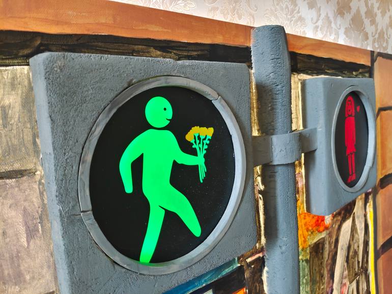 Original Conceptual Love Mixed Media by Gagosh Street Artist 