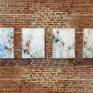 grouping on a brick wall