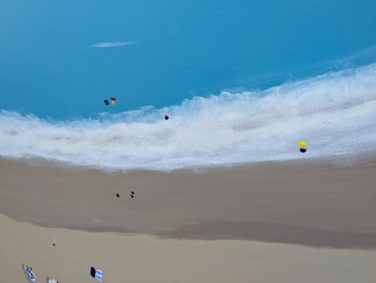 Original Abstract Beach Mixed Media by Zobb The Painter
