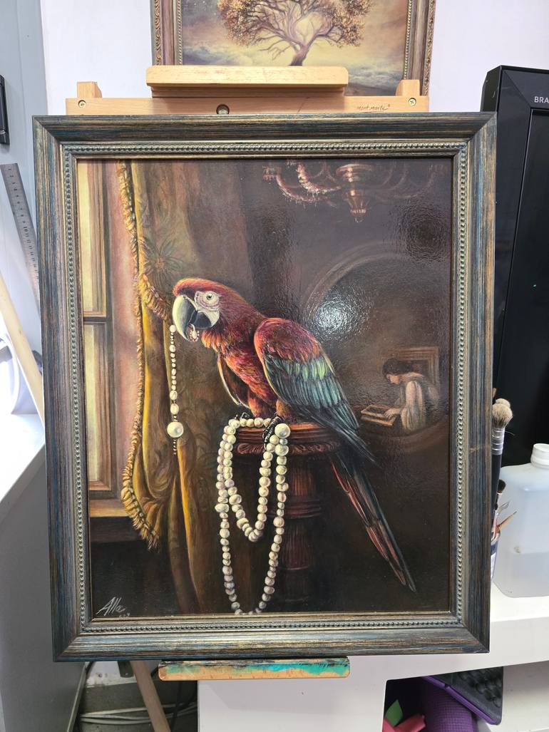 Original Classicism Animal Painting by Alla Ostrovsky