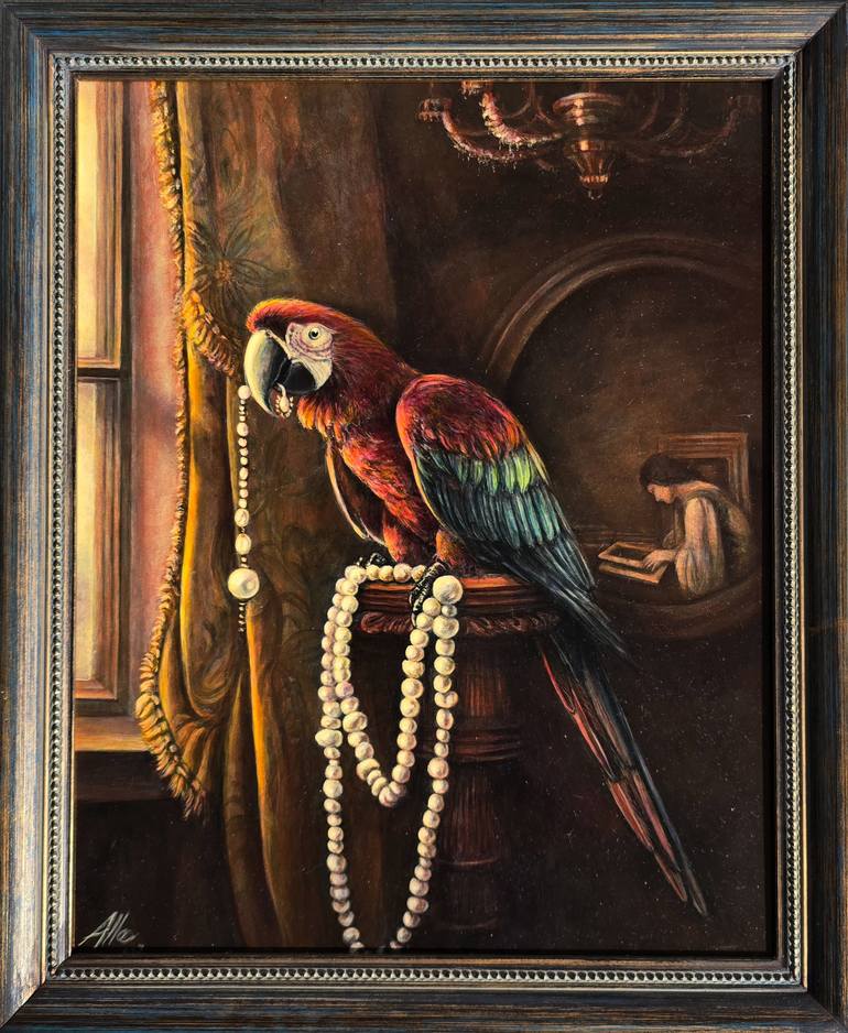 Original Classicism Animal Painting by Alla Ostrovsky
