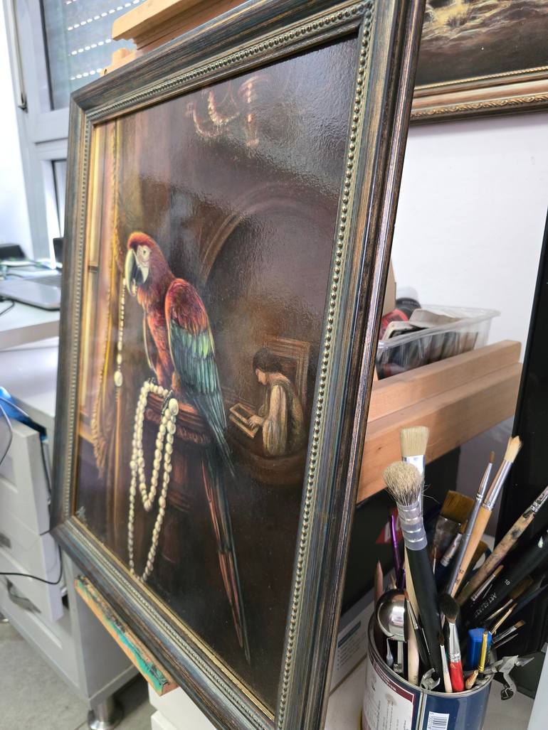 Original Classicism Animal Painting by Alla Ostrovsky