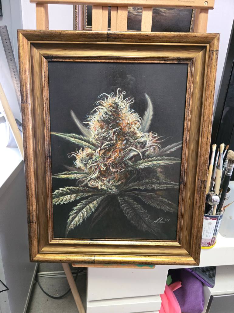 Original Photorealism Floral Painting by Alla Ostrovsky
