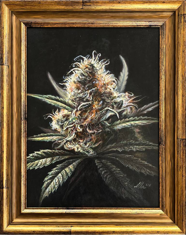 Original Photorealism Floral Painting by Alla Ostrovsky