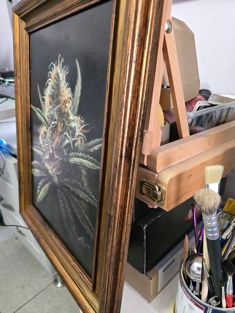 Original Photorealism Floral Painting by Alla Ostrovsky