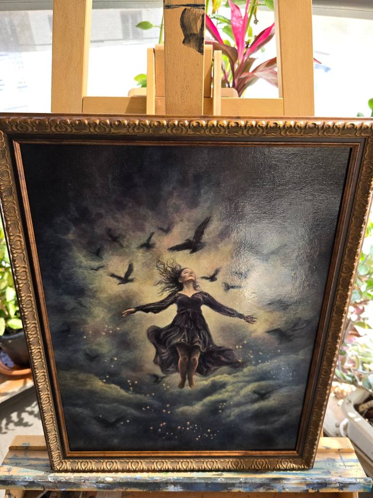 Original Romanticism Fantasy Painting by Alla Ostrovsky