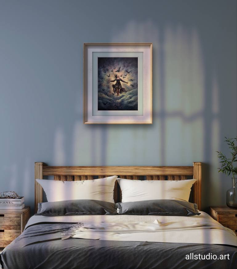 Original Romanticism Fantasy Painting by Alla Ostrovsky