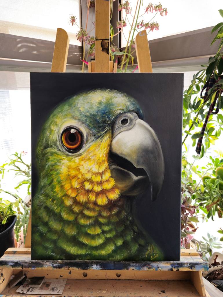 Original Realism Animal Painting by Alla Ostrovsky