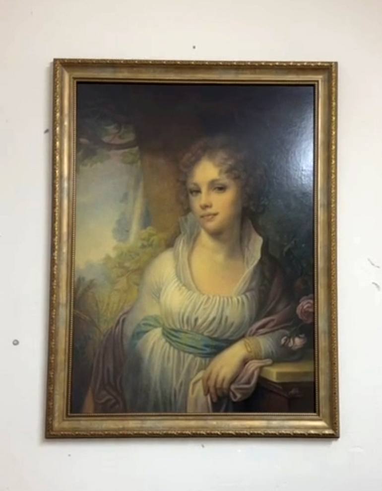 Original Classicism Women Painting by Alla Ostrovsky