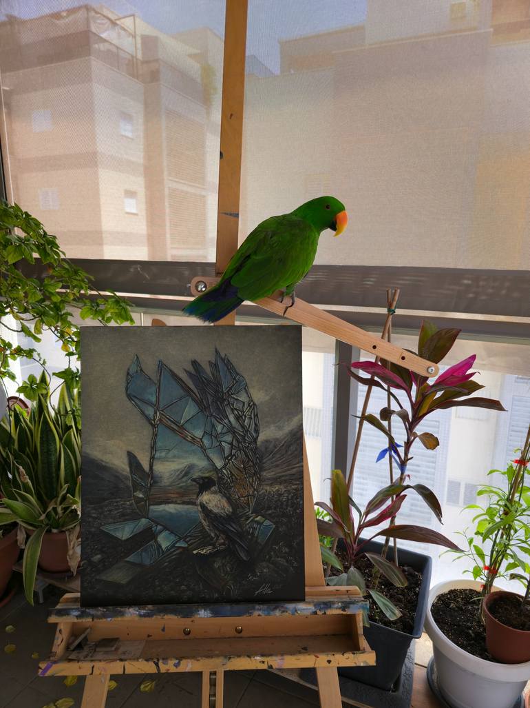 Original Symbolism Fantasy Painting by Alla Ostrovsky