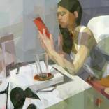 Woman with Red Book by Ryoko Tajiri