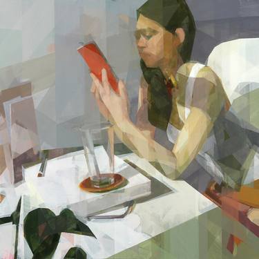 Woman with Red Book thumb