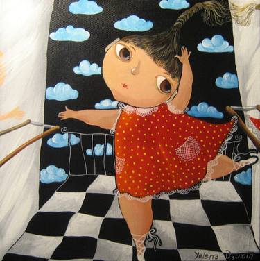 Print of Surrealism Children Paintings by Yelena Dyumin