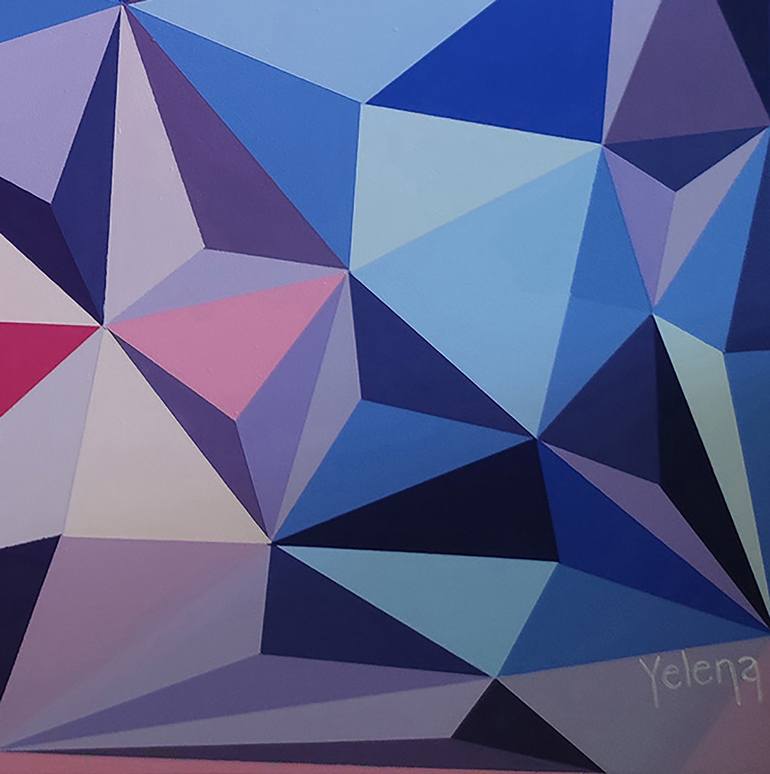 Original Geometric Painting by Yelena Revis