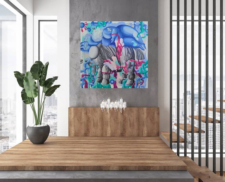 Original Abstract Painting by Yelena Revis