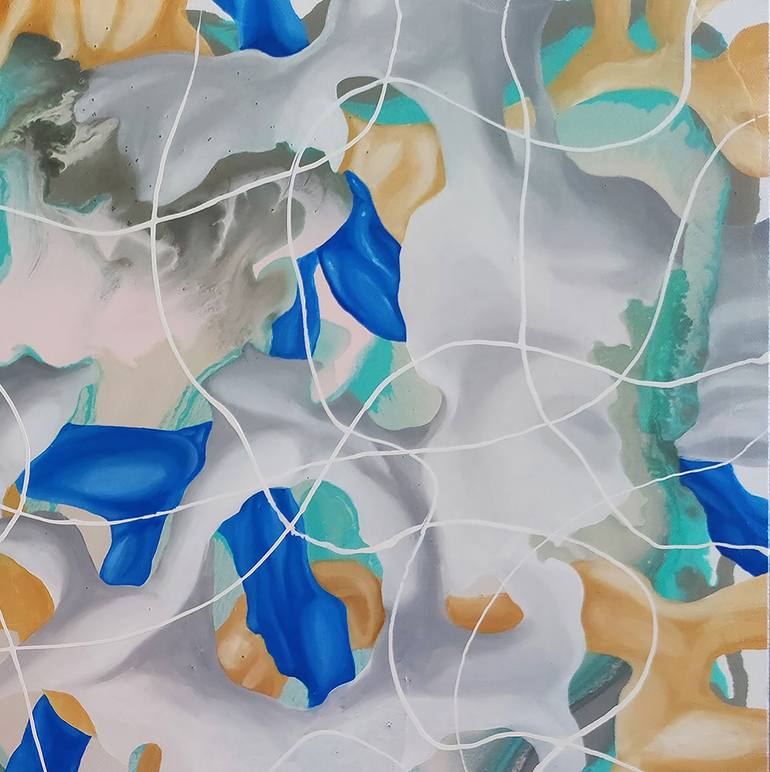 Original Abstract Expressionism Abstract Painting by Yelena Revis