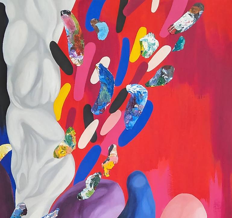 Original Abstract Expressionism Abstract Painting by Yelena Revis