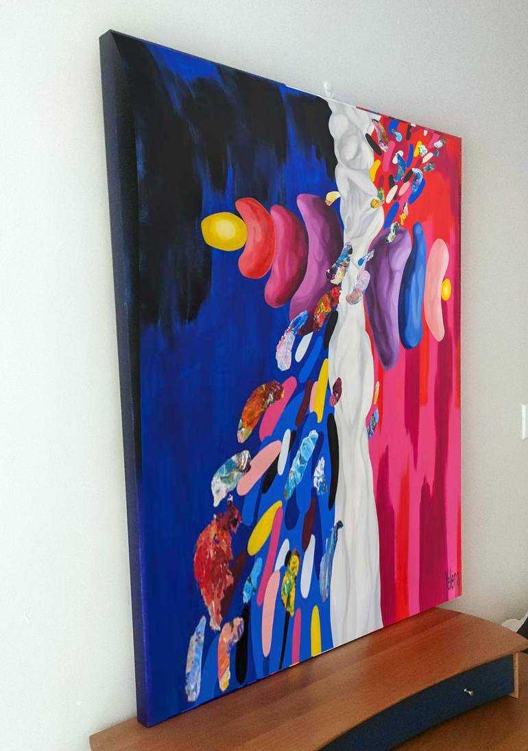 Original Abstract Expressionism Abstract Painting by Yelena Revis
