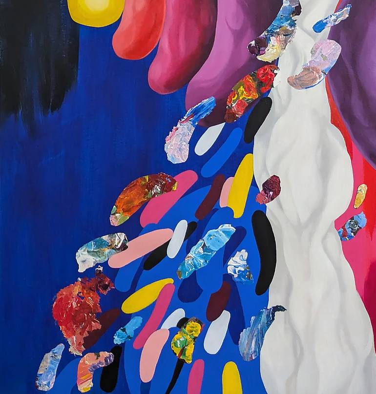 Original Abstract Expressionism Abstract Painting by Yelena Revis