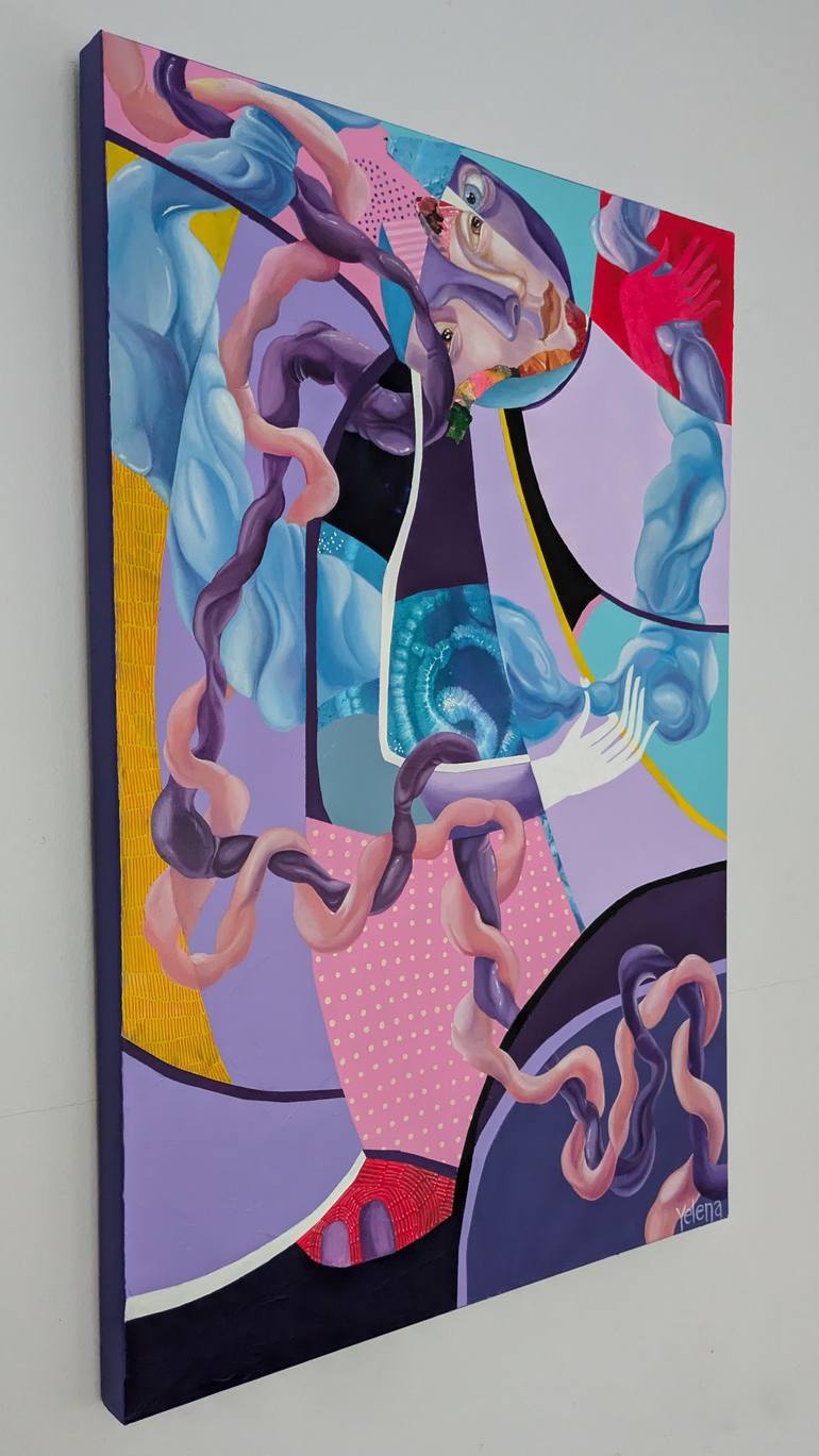 Original Surrealism Abstract Painting by Yelena Revis