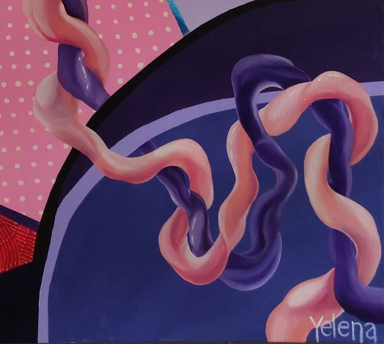 Original Surrealism Abstract Painting by Yelena Revis