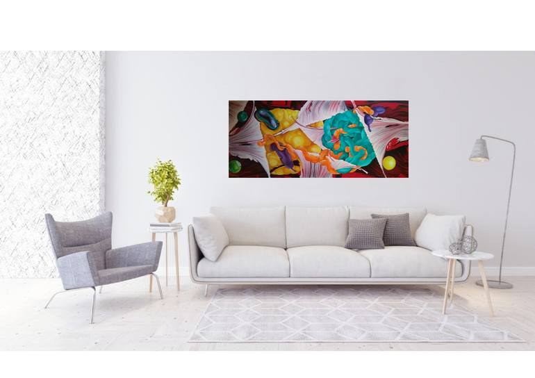 Original Abstract Expressionism Abstract Painting by Yelena Revis