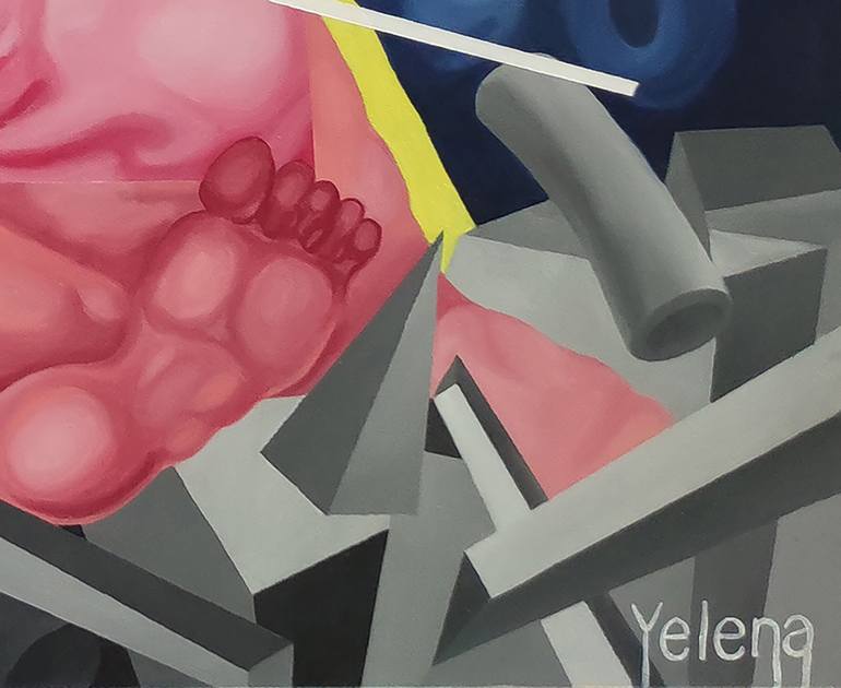 Original Figurative Abstract Painting by Yelena Revis