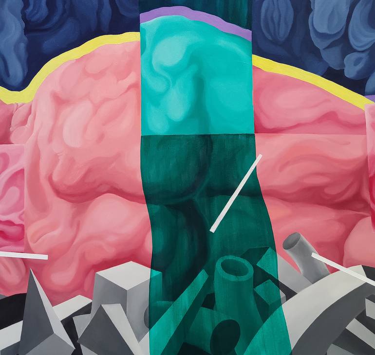 Original Figurative Abstract Painting by Yelena Revis
