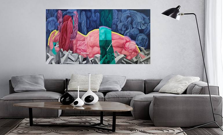Original Figurative Abstract Painting by Yelena Revis